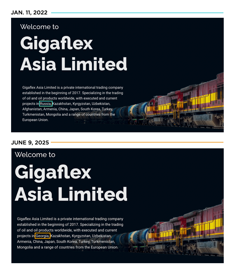 Gigaflex Asia edits